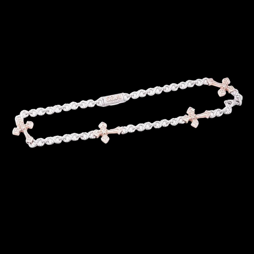 15MM Infinity Link Cross Chain with Custom Full Close Up Front View