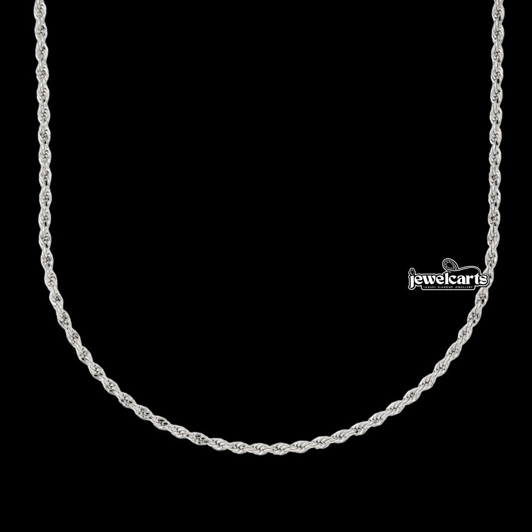2mm Rope Chain in 925 Sterling Silver