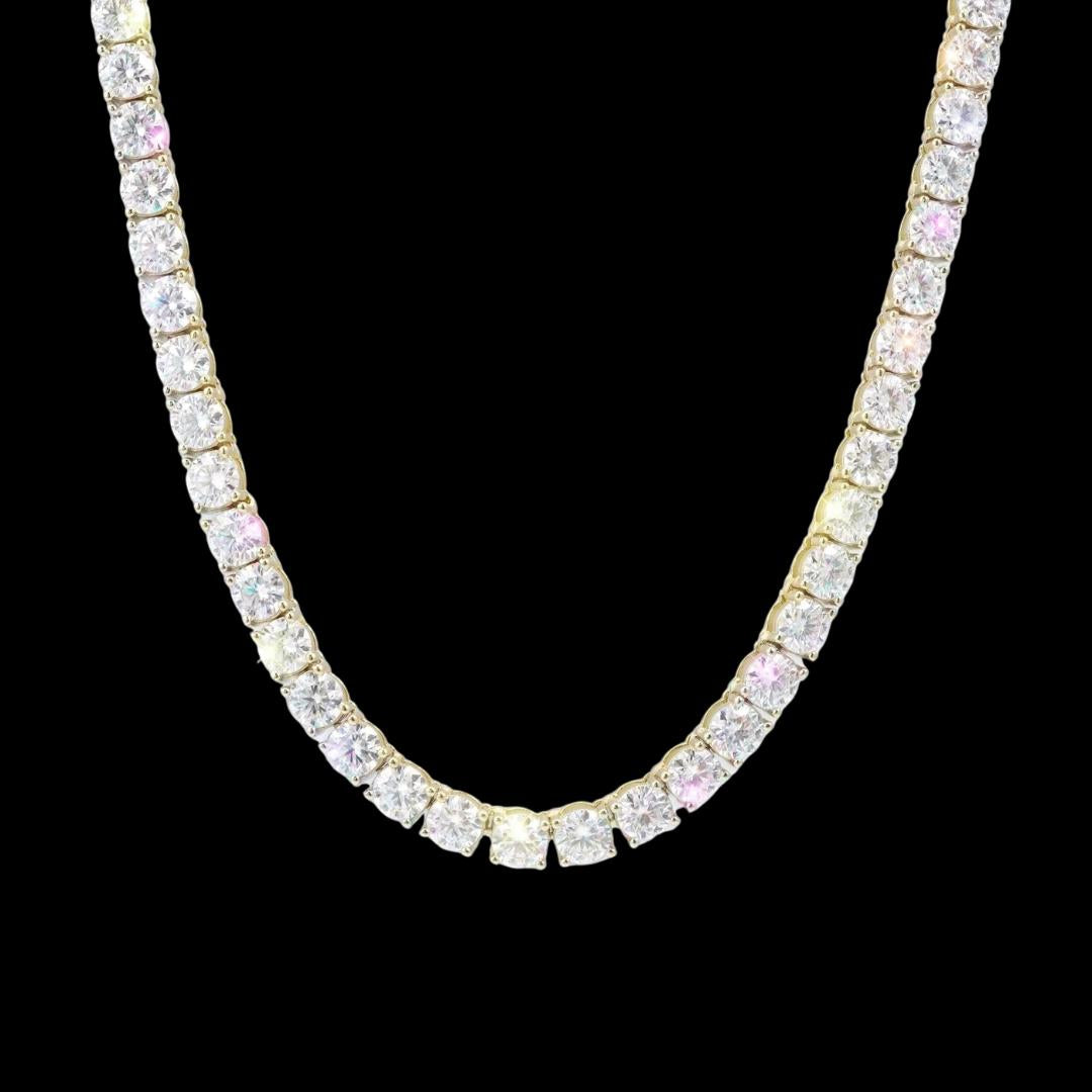 5MM Moissanite Tennis Chain and Bracelet Set