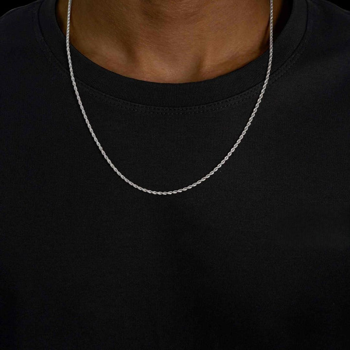 2mm Rope Chain in 925 Sterling Silver