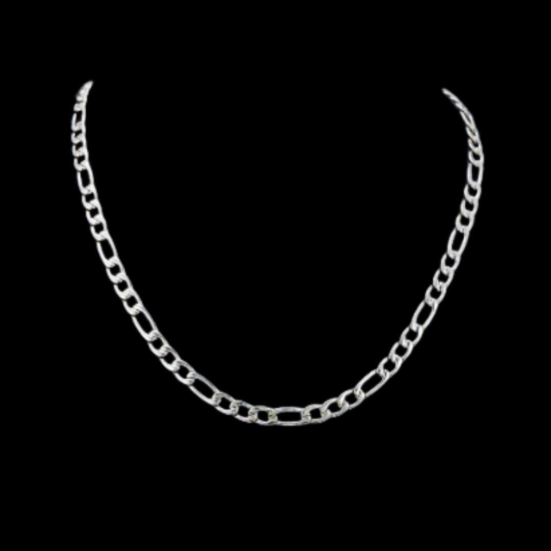 7mm Cuban Link Chain in 925 Sterling Silver Close Up View
