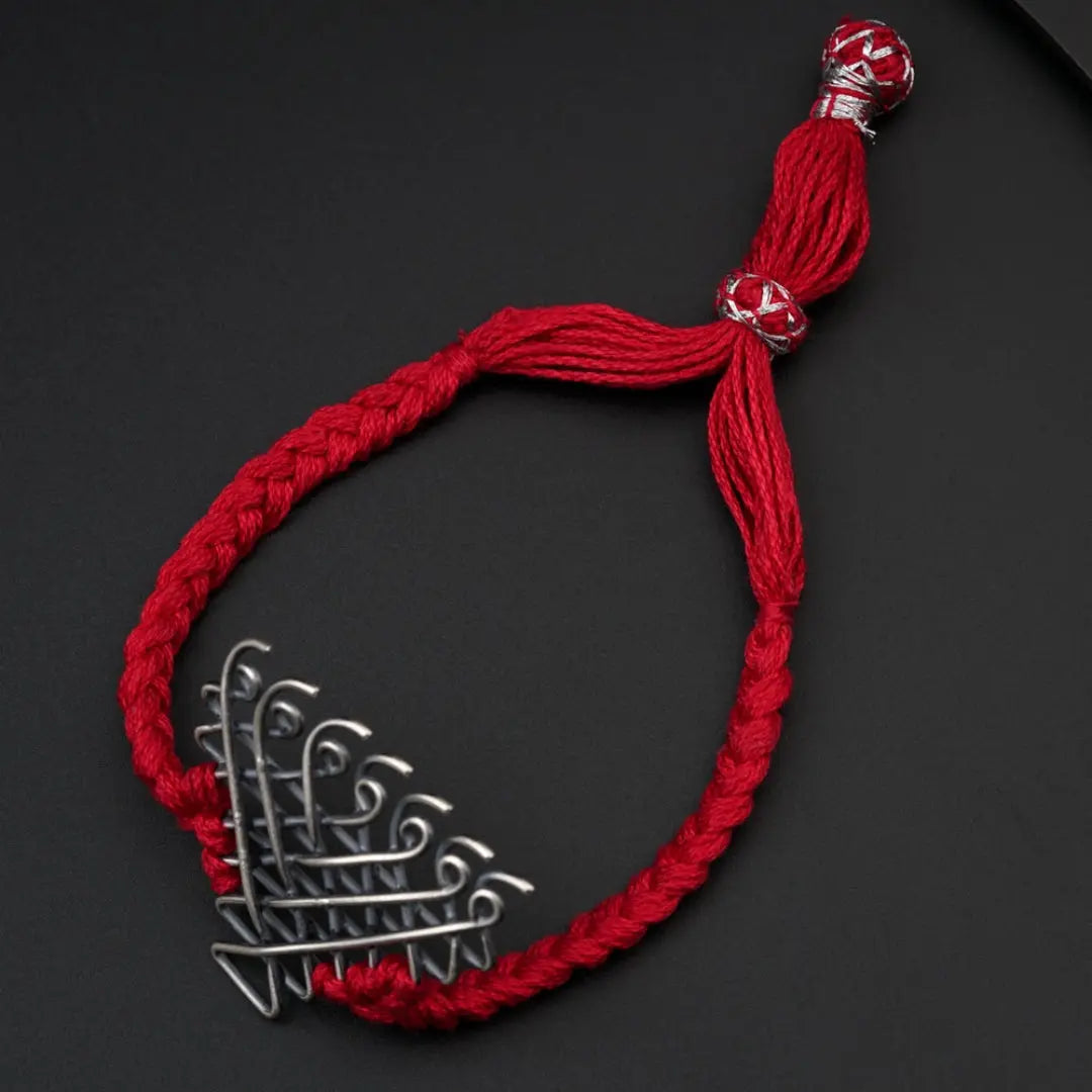 Handmade Silver Saraswati Yantra Bracelet Jewel Carts