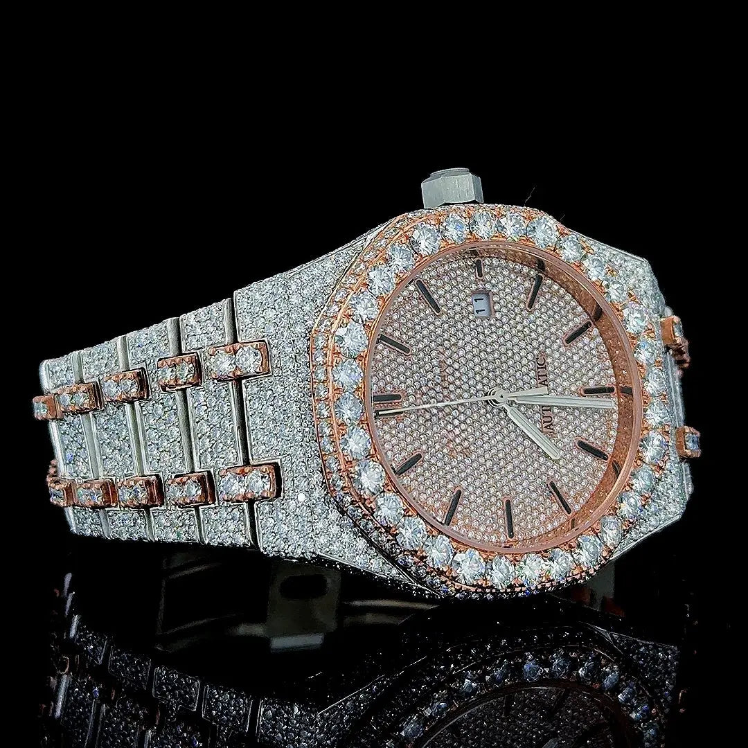 AP Moissanite Watch Right Profile View