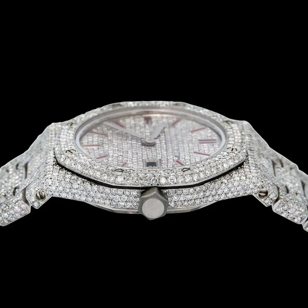 AP VVS Moissanite Watch Crown View