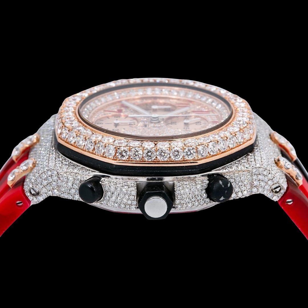 AP Watch Moissanite Diamonds Crown View