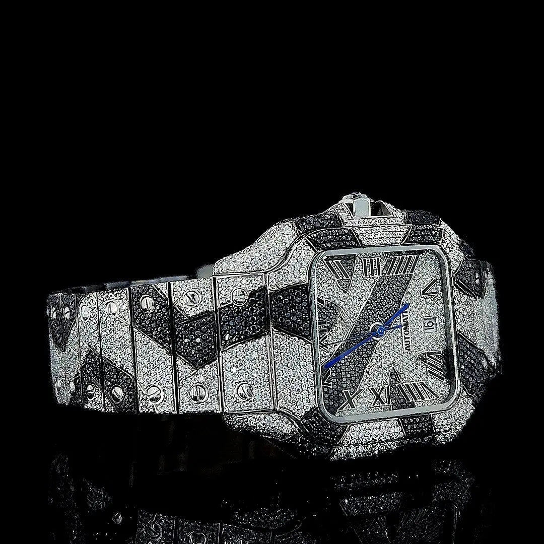 Best Moissanite Cartier Watch Right Profile View
