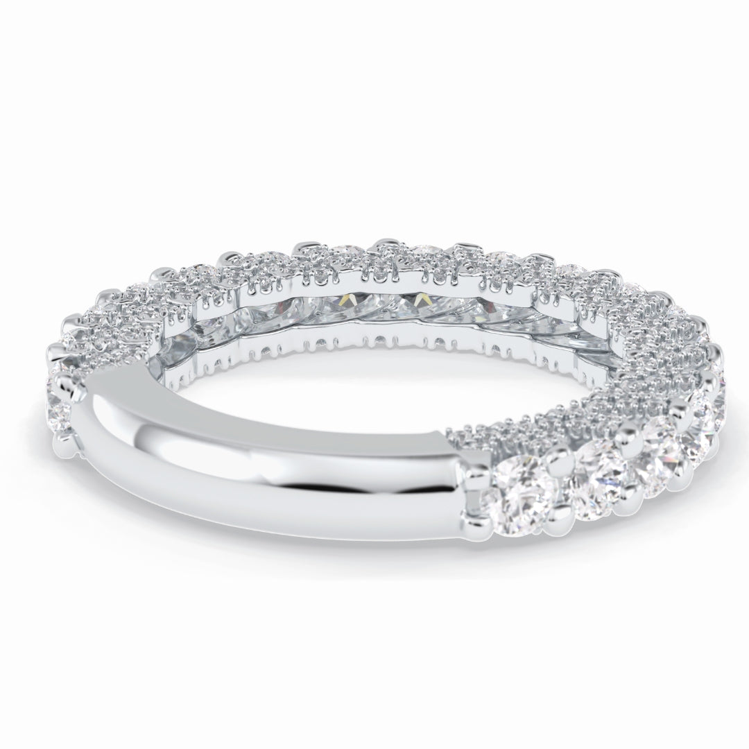 Moissanite 4.15 CT Round Cut Diamond Anniversary Special Band