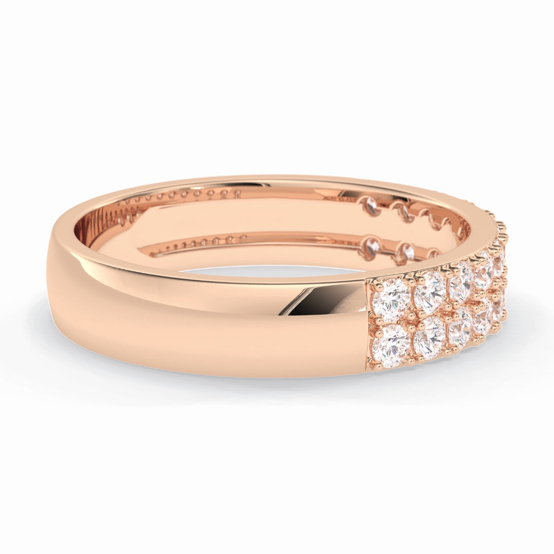 Moissanite 2.20 CT Round Cut Diamond Top-Rated Band