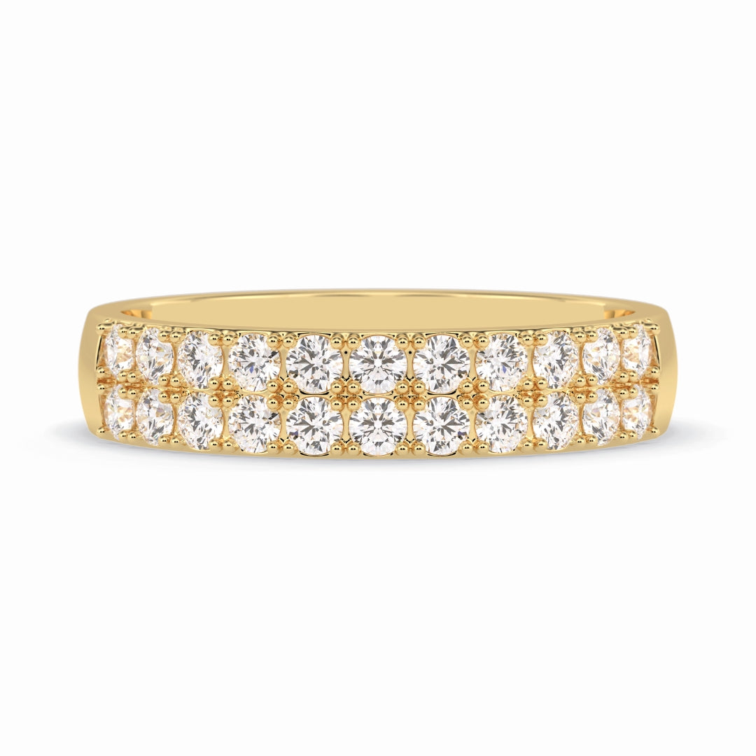 Moissanite 2.20 CT Round Cut Diamond Top-Rated Band