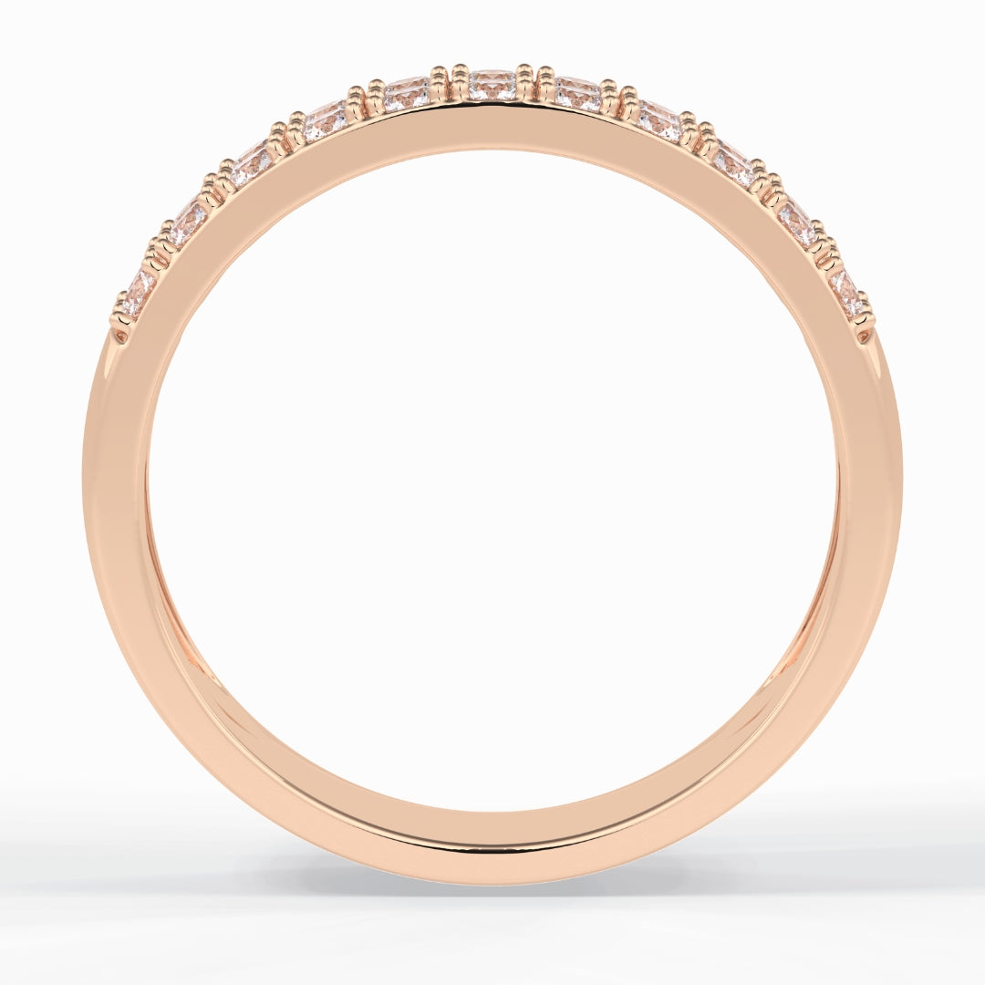 Moissanite 2.20 CT Round Cut Diamond Top-Rated Band