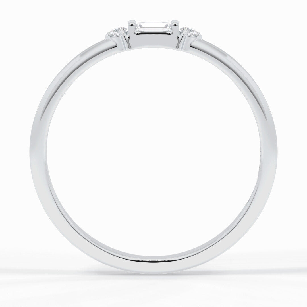 Moissanite 1.50 CT Baguette Cut Diamond Casual Wear Band