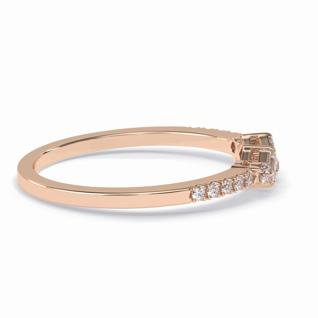 Moissanite 1.91 CT Round Cut Diamond Anniversary Band