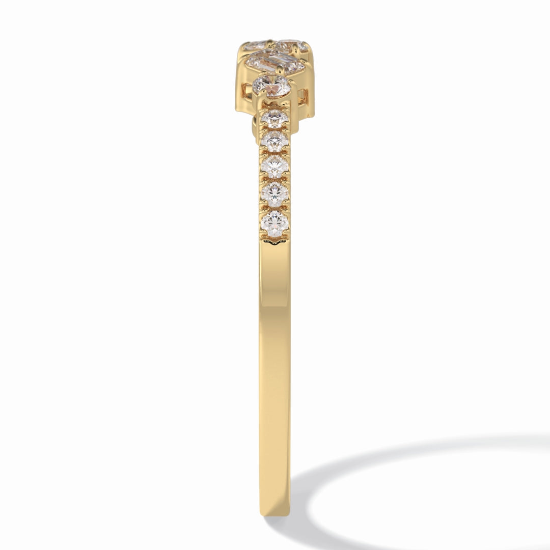 Moissanite 1.91 CT Round Cut Diamond Anniversary Band