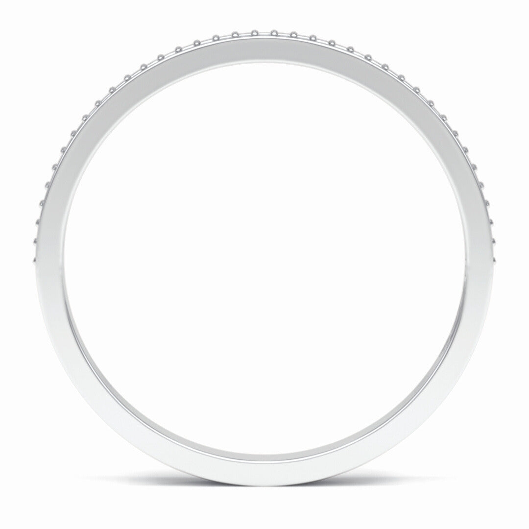 Moissanite 1.00 CT Round Cut Diamond Daily Wear Band