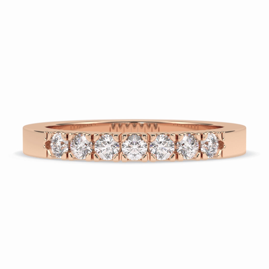 Moissanite 1.70 CT Round Cut Diamond Handcrafted Band