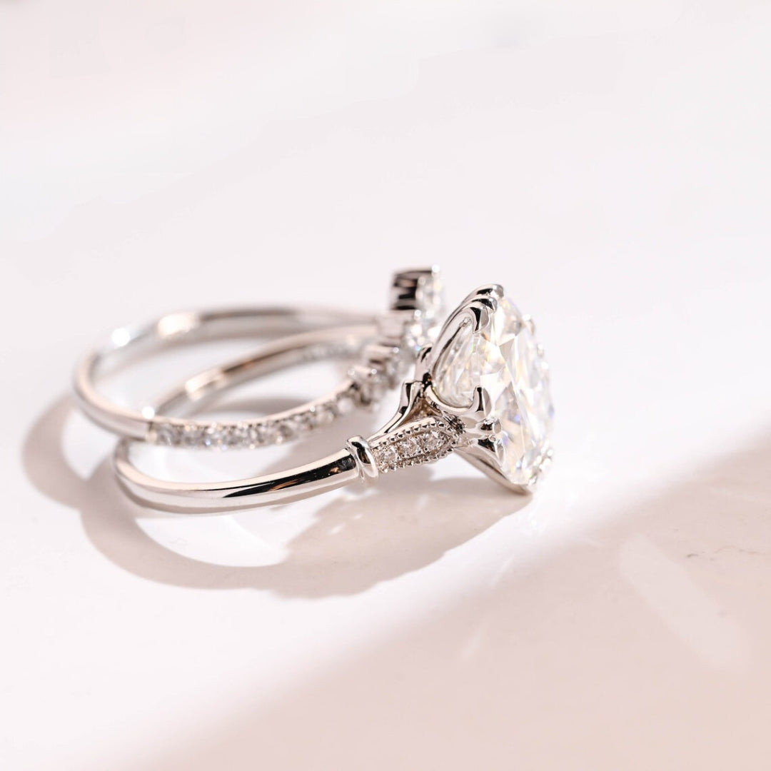 Exobitance Cushion Cut Diamond Handmade Ring