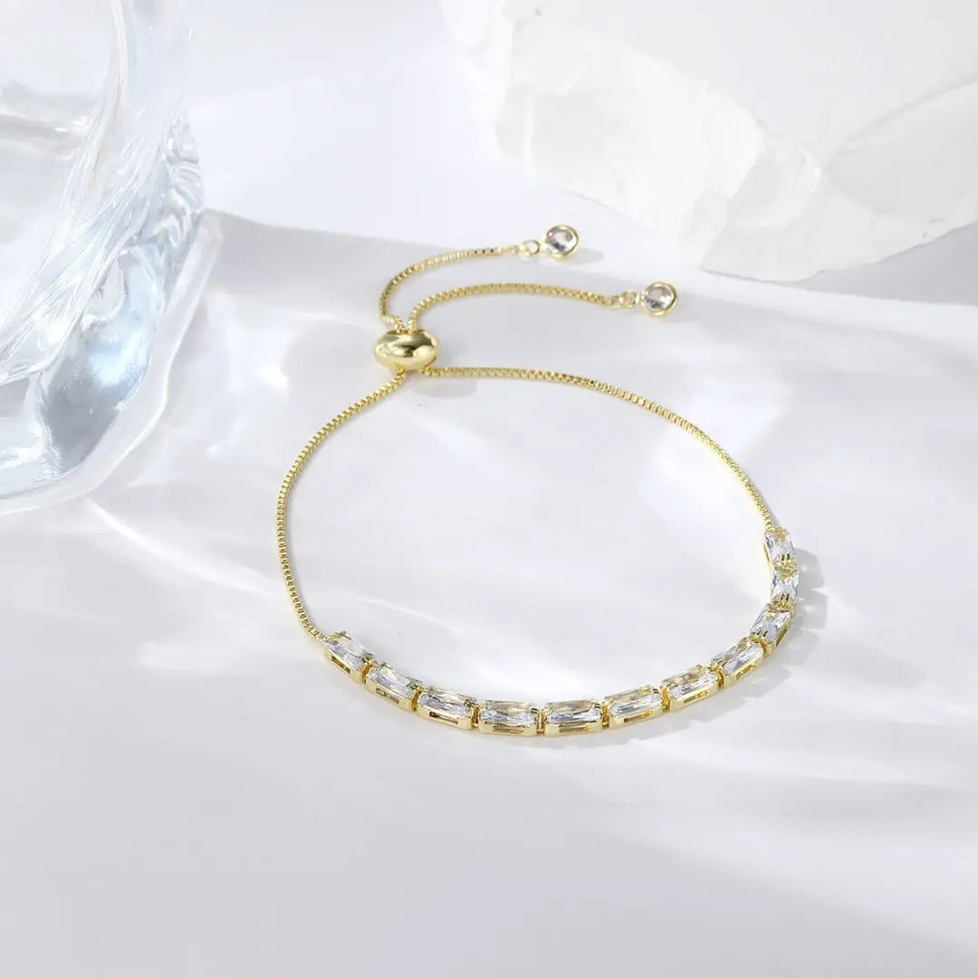 Moissanite 11.90 CT Baguette Diamond Art Nouveau Bracelet Jewel Carts
