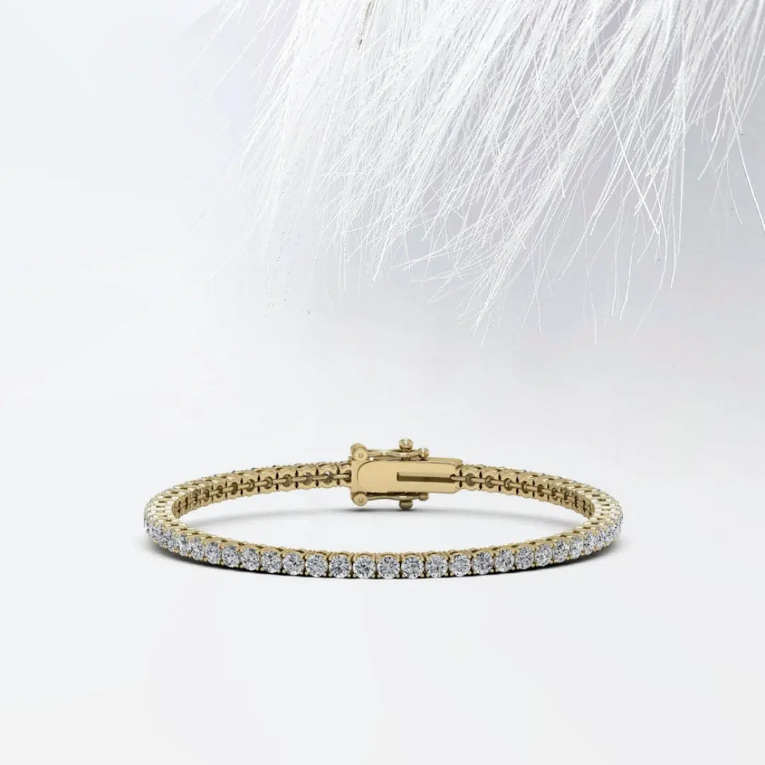 Moissanite 7.87 CT Round Diamond Minimalist Bracelet Jewel Carts