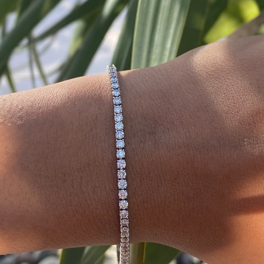 Moissanite 7.20 CT Round Diamond Victorian Bracelet Jewel Carts