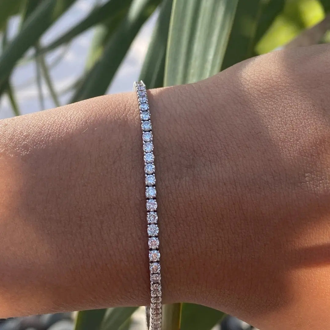 Moissanite 7.20 CT Round Diamond Victorian Bracelet Jewel Carts