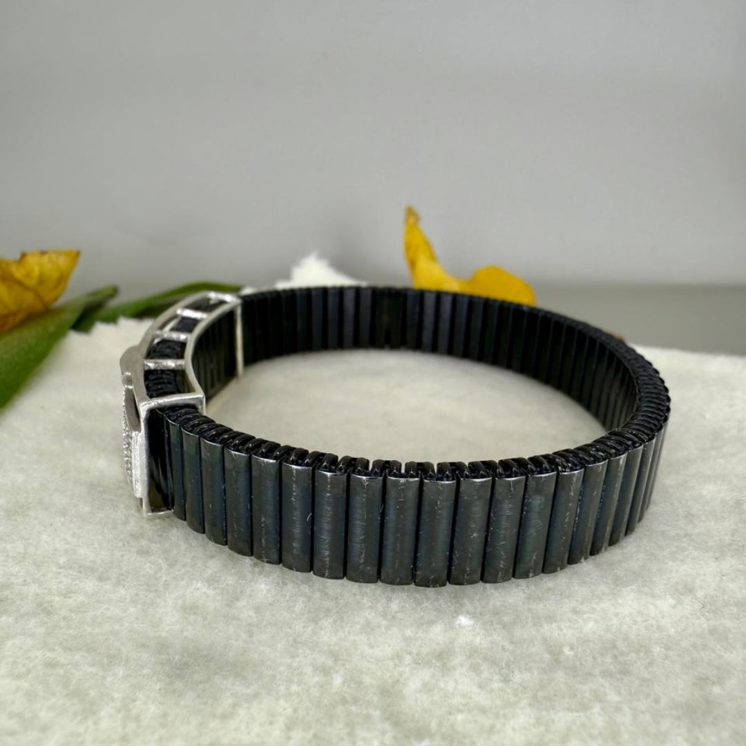Moissanite Diamond 2.55 CT Men's Moissanite Bracelet with Modern Fashion Jewel Carts