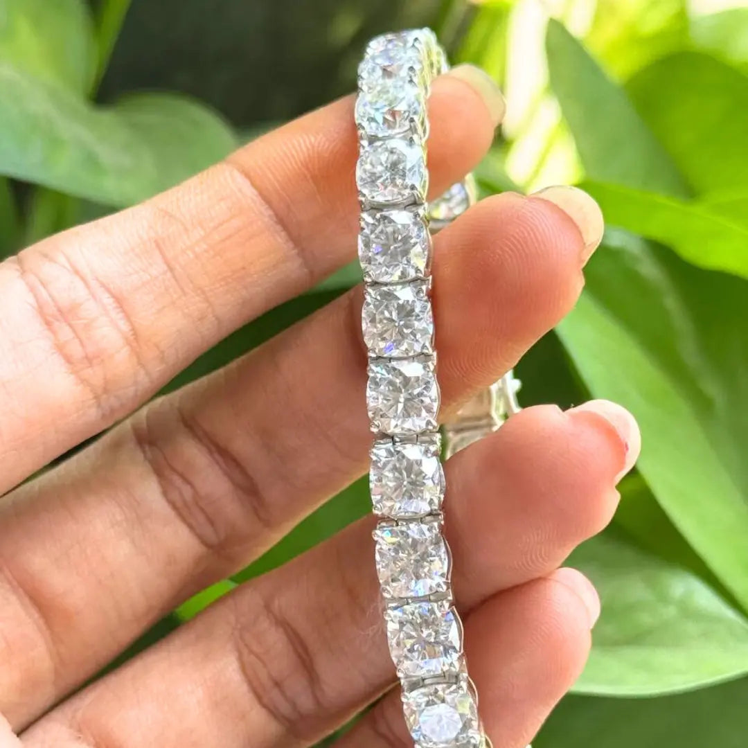 Diamond Tennis Bracelet 9.50 CT Round Cut Diamond Gift for Women Jewel Carts