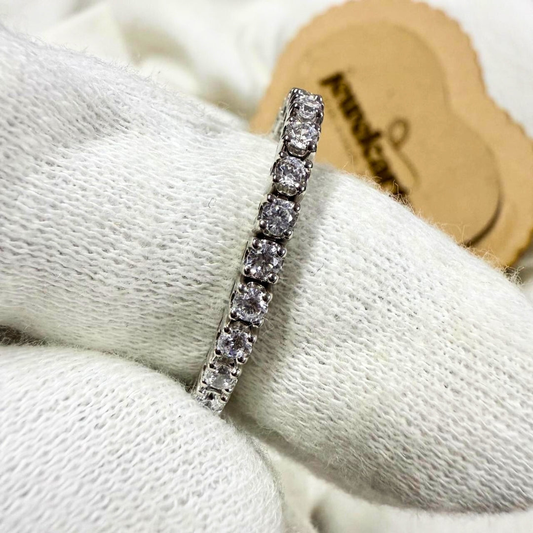 Lustrous 3.75 CT Round Diamond Tennis Bracelet