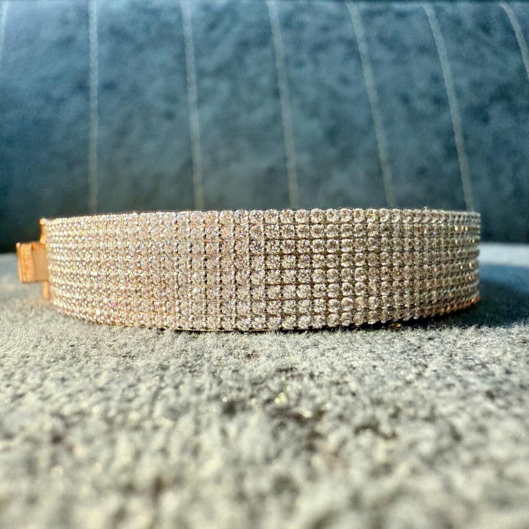 Premium Rose Gold Bracelet with Sparkling Diamond Detailing Jewel Carts