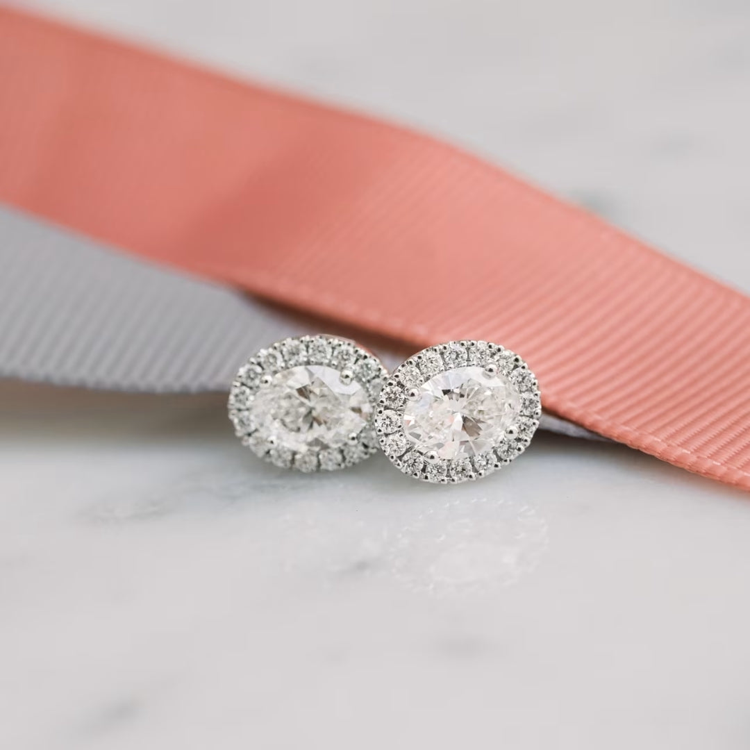 Gemfinity Oval Cut Diamond Fashion Earring
