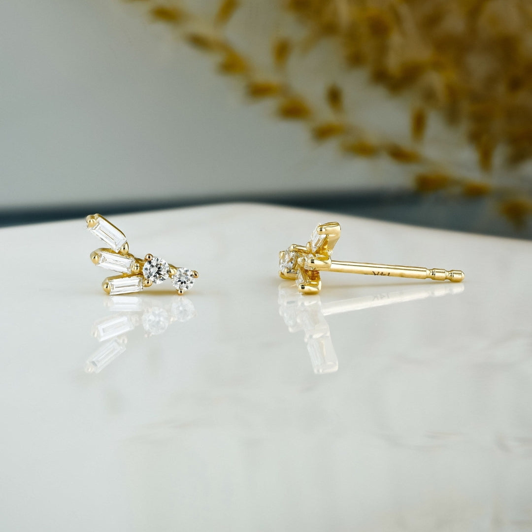 Moissanite 1.56 CT Round Cut Diamond Fashion Earring