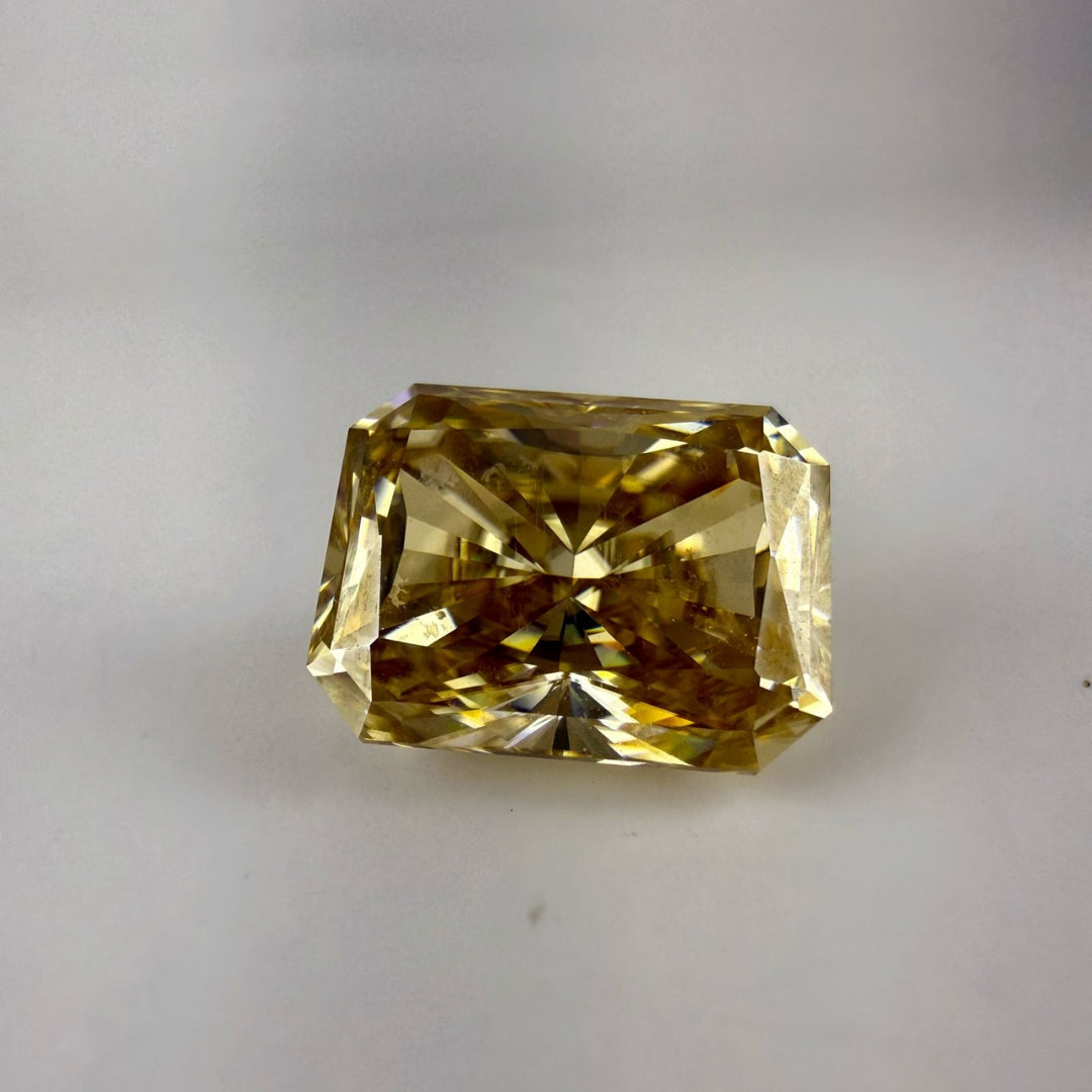 Moissanite 1.00 CT Radiant Shape Yellow Loose Diamond