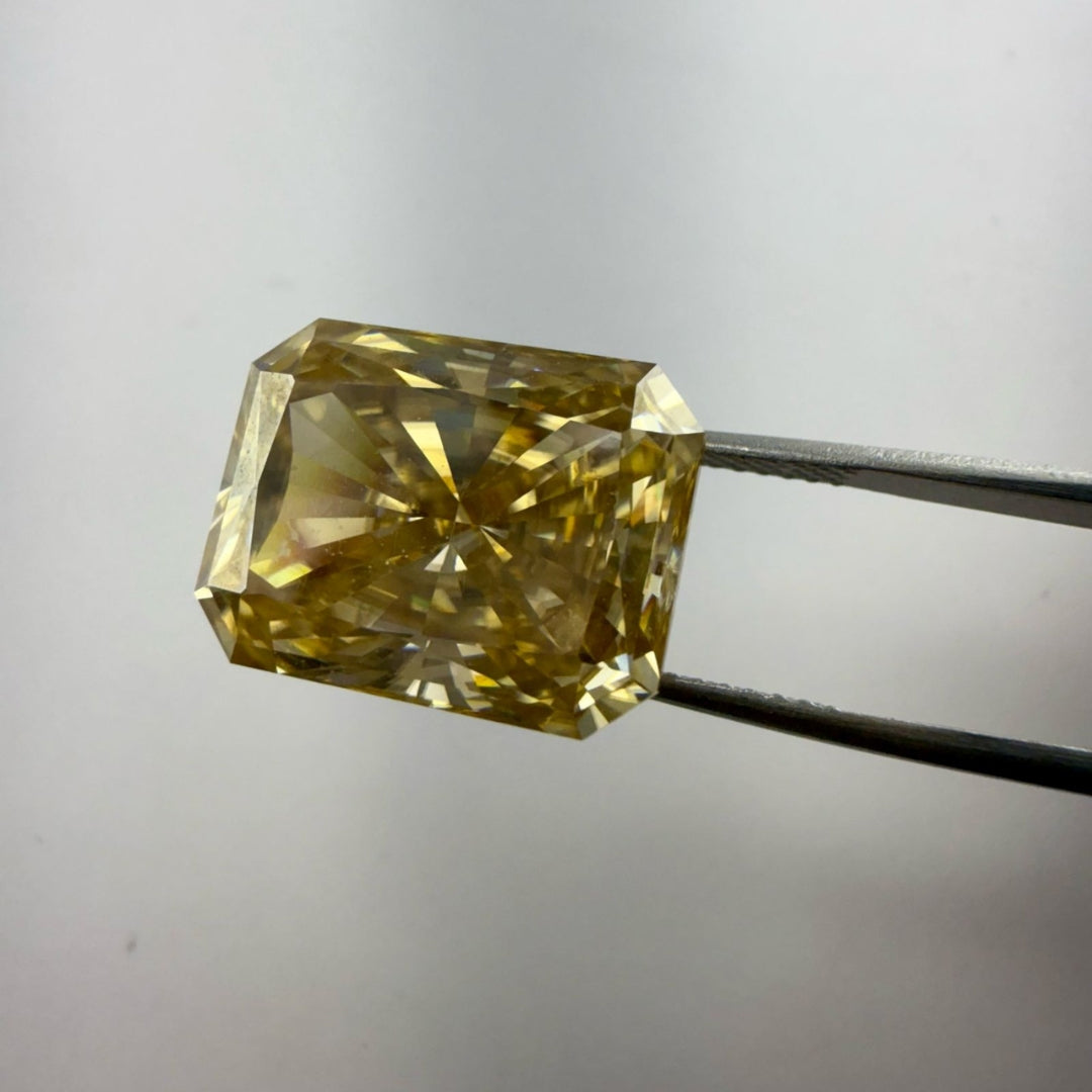 Moissanite 1.00 CT Radiant Shape Yellow Loose Diamond