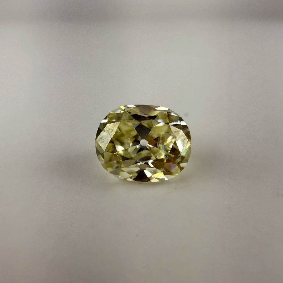 Moissanite 1.00 CT Oval Yellow Loose Diamond