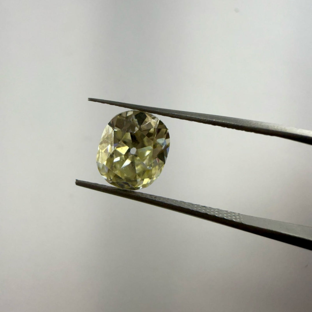 Moissanite 1.00 CT Oval Yellow Loose Diamond
