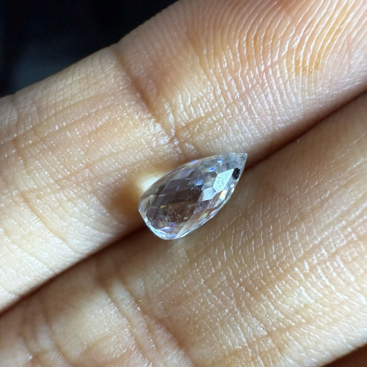 Moissanite 1.00 CT Briolette Loose Diamond