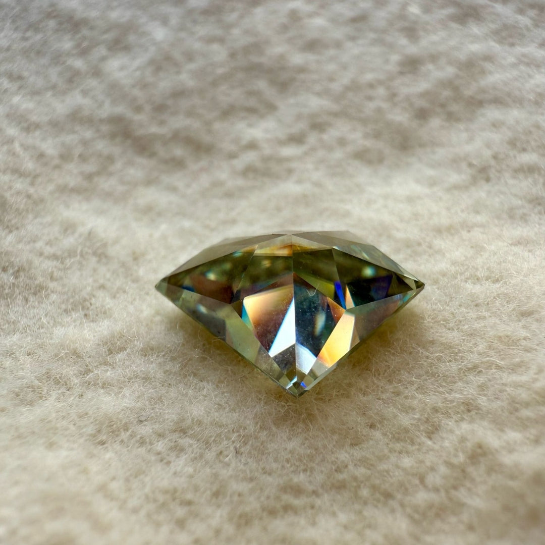 Moissanite 4.11 CT Diamond Shape Loose Diamond