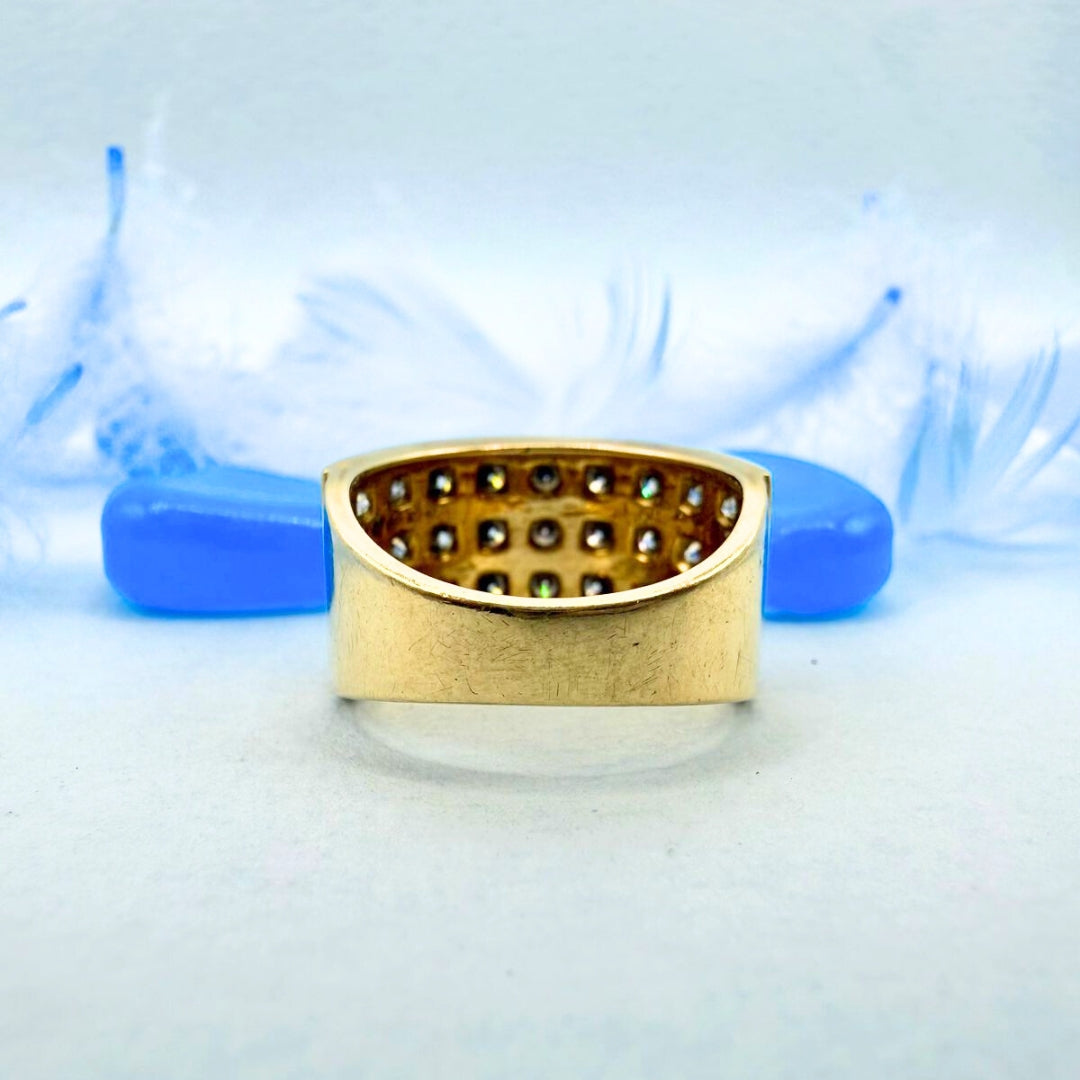 Round Cut 3.75 CT Side Stone Unique Style Moissanite Engagement Ring