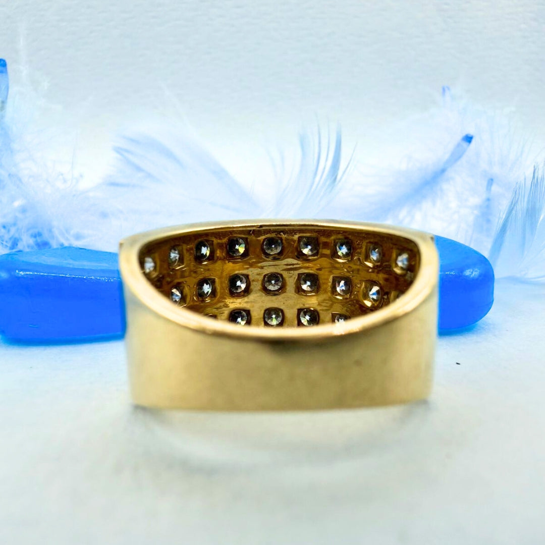 Round Cut 3.75 CT Side Stone Unique Style Moissanite Engagement Ring