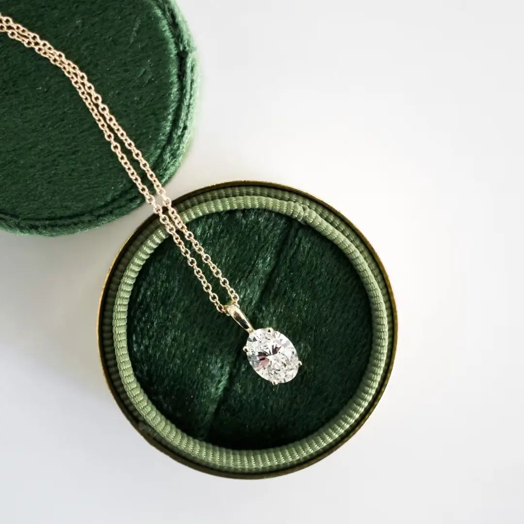 Imperialistic Oval Cut Diamond Necklace Jewel Carts