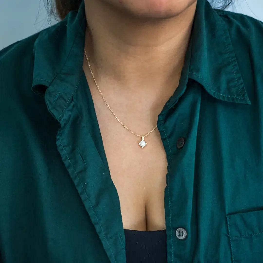 Indulgent Cushion Cut Diamond Necklace Jewel Carts