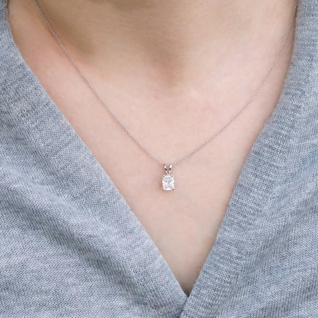 Breathtaking Radiant Cut Diamond Necklace Jewel Carts