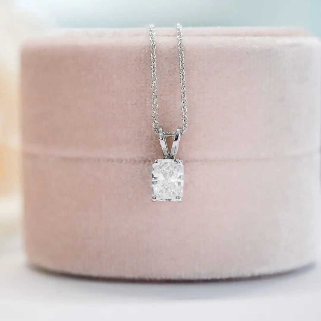 Breathtaking Radiant Cut Diamond Necklace Jewel Carts