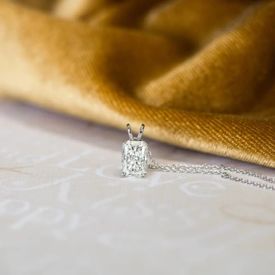 Breathtaking Radiant Cut Diamond Necklace Jewel Carts