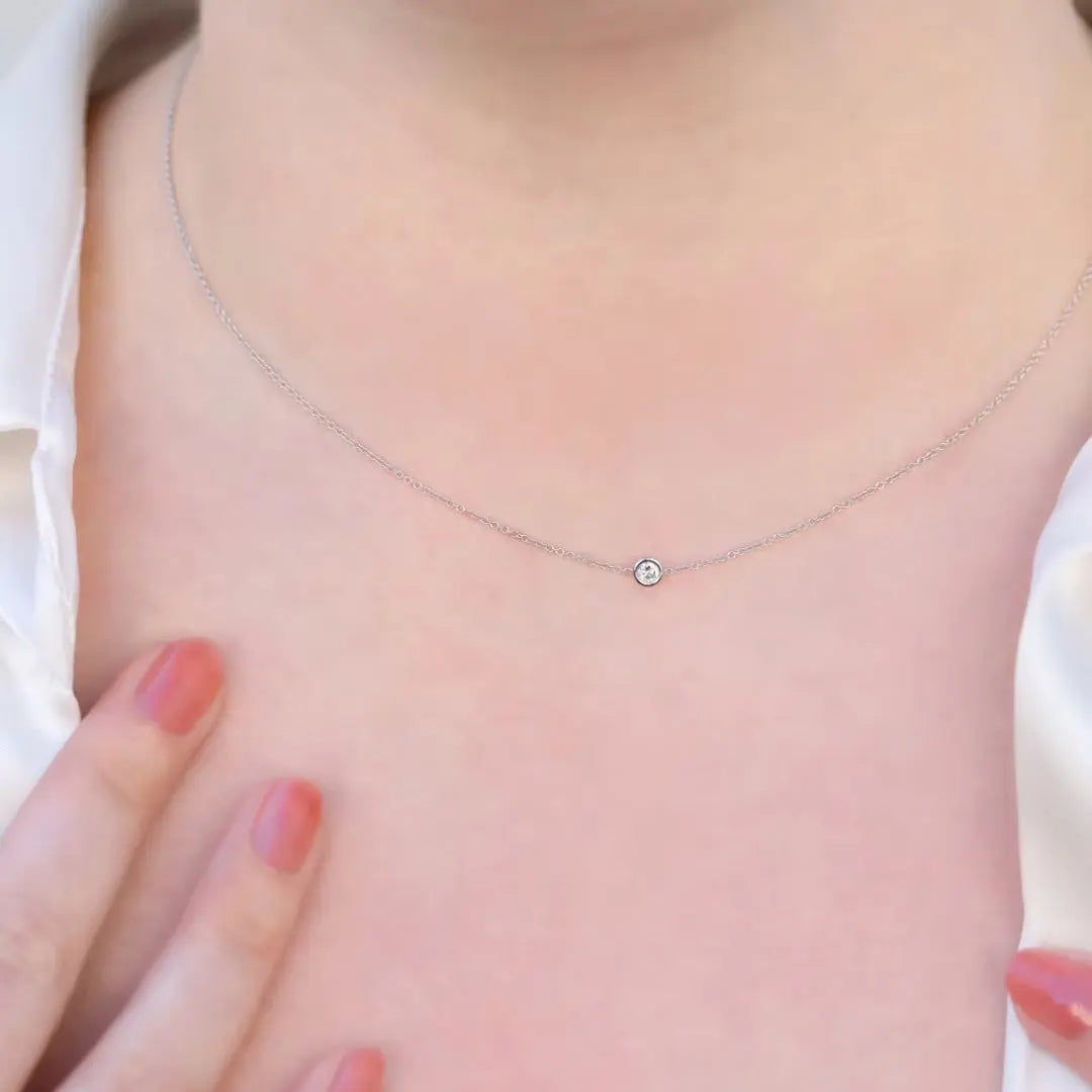 Flash Round Cut Diamond Necklace Jewel Carts