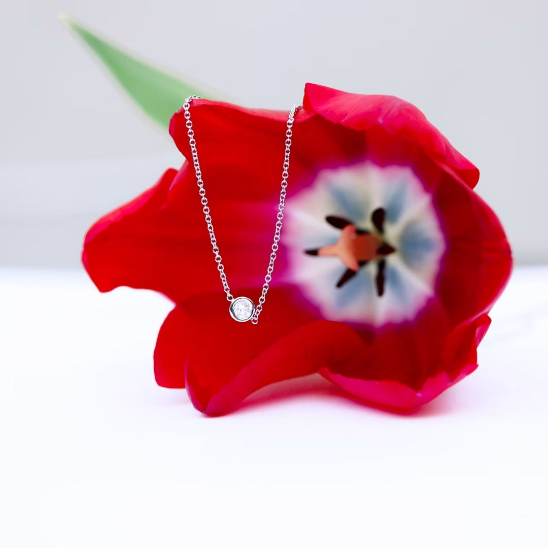 Flash Round Cut Diamond Necklace Jewel Carts