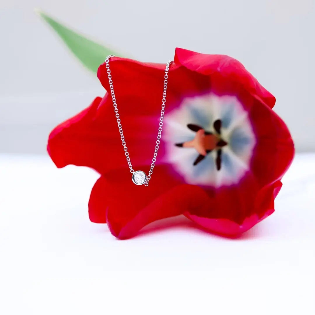 Flash Round Cut Diamond Necklace Jewel Carts