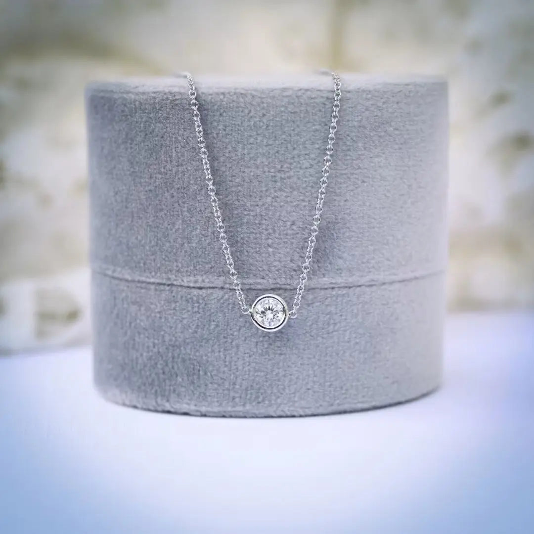 Flash Round Cut Diamond Necklace Jewel Carts