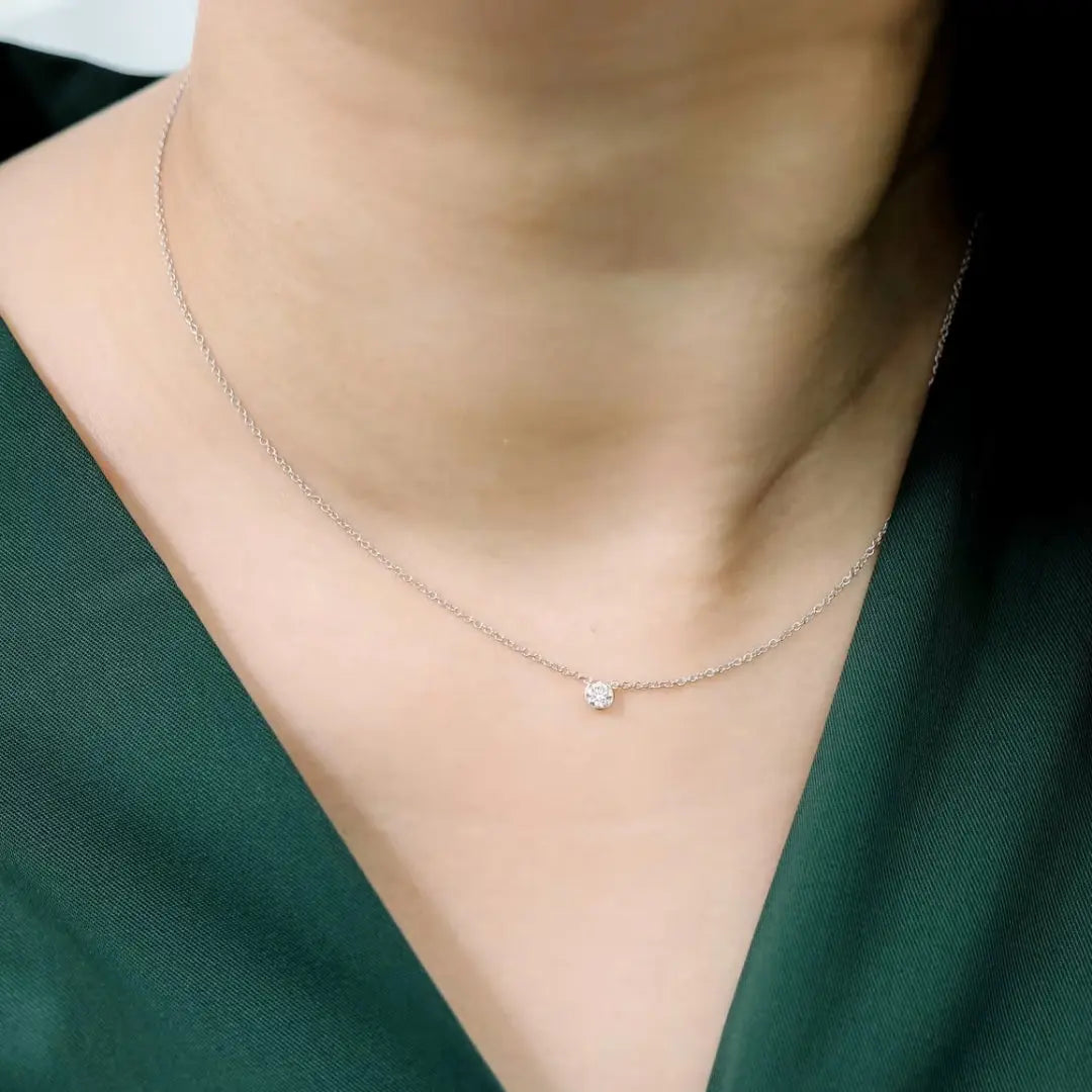 Flash Round Cut Diamond Necklace Jewel Carts