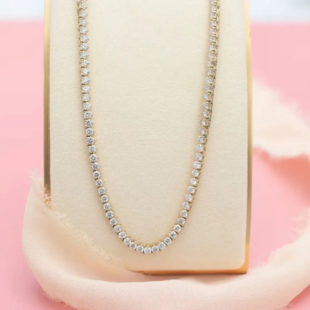 Illuminate Round Cut Diamond Necklace Jewel Carts