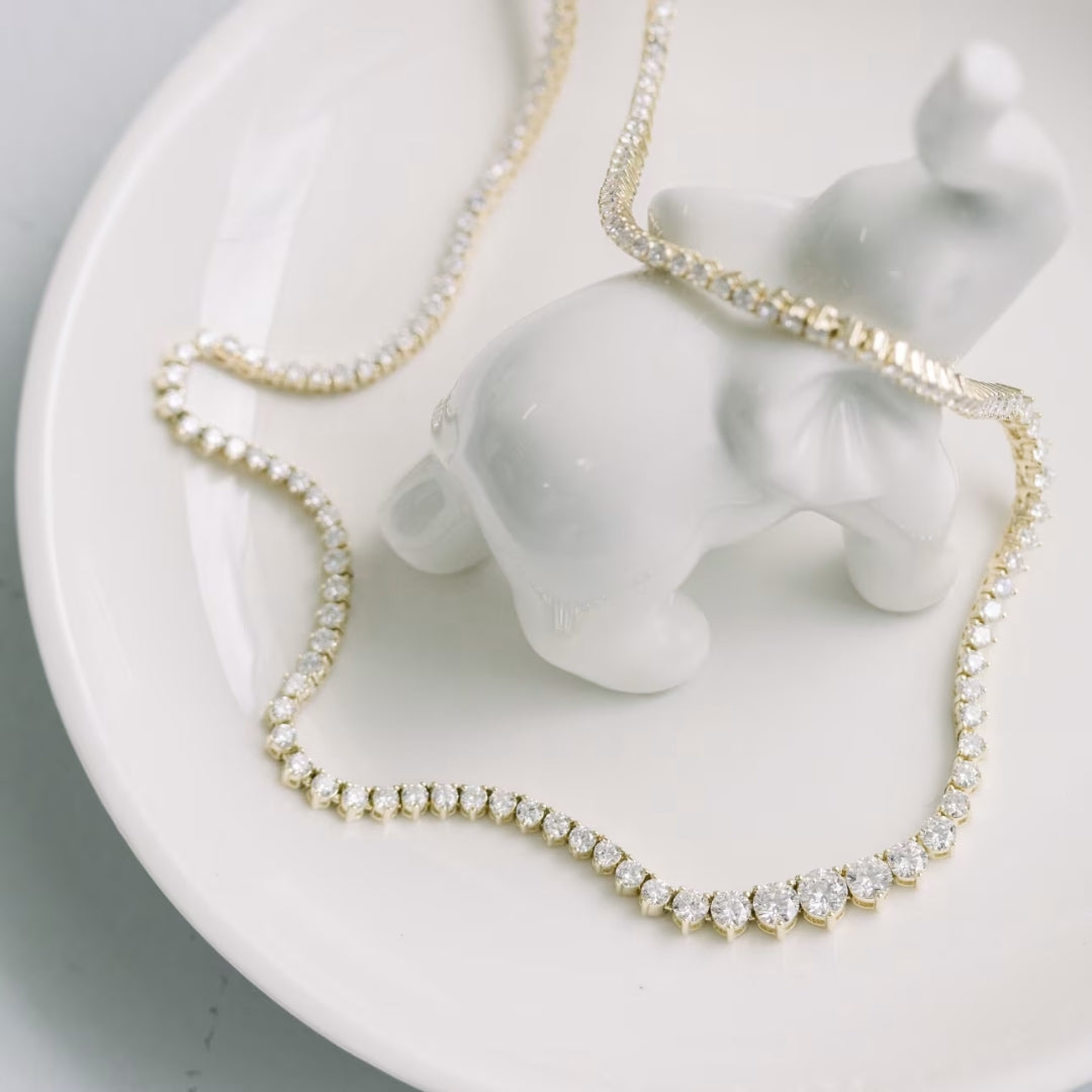 Blaze Round Cut Diamond Necklace Jewel Carts